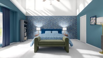 Glam, Transitional, Library, Vintage, Global, Organic Modern, Modern Cottage, Traditional Charm, Artful Eclectic Bedroom by Havenly Interior Designer Annaliese