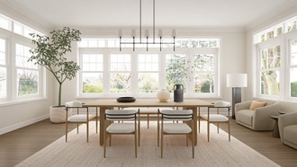 Modern, Minimal, Scandinavian Dining Room by Havenly Interior Designer Hayley