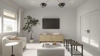 Modern, Transitional, Midcentury Modern, Inspired Modern, Organic Modern Living Room by Havenly Interior Designer Rocío