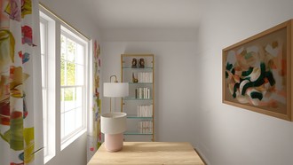 Contemporary, Modern, Warm Transitional Office by Havenly Interior Designer Deepa