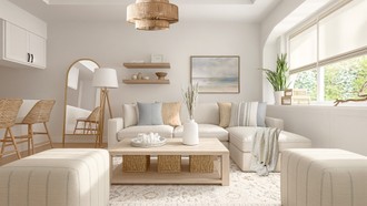 Coastal, Minimal Living Room by Havenly Interior Designer Hayley