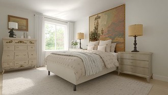 Classic, Artful Eclectic Bedroom by Havenly Interior Designer Regina