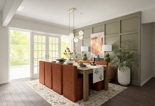Eclectic, Traditional, Transitional Dining Room by Havenly Interior Designer Giovanna