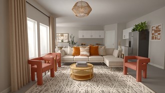 Contemporary, Bohemian Living Room by Havenly Interior Designer Maria