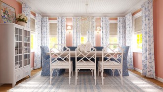 Preppy, Modern Cottage Dining Room by Havenly Interior Designer Jaime