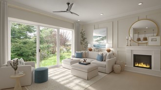 Classic, Coastal Living Room by Havenly Interior Designer Hilary