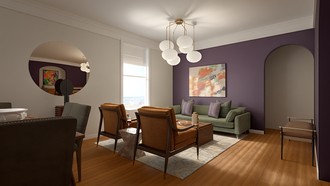 Artful Eclectic Living Room by Havenly Interior Designer Barbara