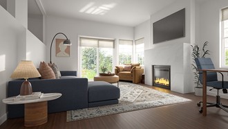 Transitional, Midcentury Modern Living Room by Havenly Interior Designer Alisa