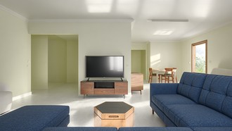 Contemporary, Modern, Transitional, Minimal, Midcentury Scandi, Organic Modern, California Cool, Warm Transitional Living Room by Havenly Interior Designer Annaliese