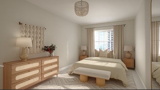Modern, Classic, Midcentury Scandi Bedroom by Havenly Interior Designer Quinn