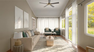 Organic Modern Living Room by Havenly Interior Designer Mariana