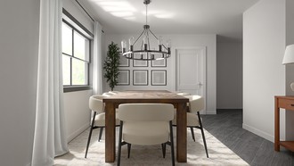Contemporary, Transitional, Organic Modern, California Cool, Warm Transitional Dining Room by Havenly Interior Designer Annaliese