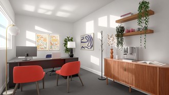 Contemporary, Bohemian Office by Havenly Interior Designer Erika