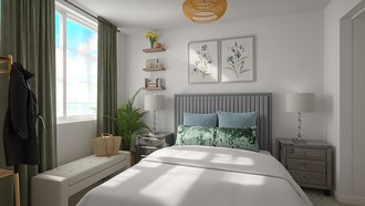 Bohemian, Coastal Bedroom by Havenly Interior Designer Alejandra