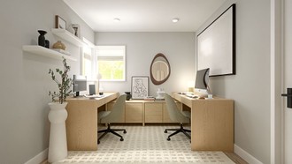 Inspired Modern, Organic Modern Office by Havenly Interior Designer Montserrat