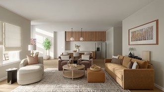 Classic, Transitional, Organic Modern, Warm Transitional Living Room by Havenly Interior Designer Gabriela