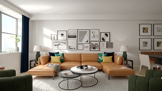 Midcentury Modern, Organic Modern Living Room by Havenly Interior Designer Ivan