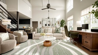 Organic Modern Living Room by Havenly Interior Designer Malena