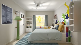 Contemporary, Modern, Eclectic, Artful Eclectic Bedroom by Havenly Interior Designer Gabriela