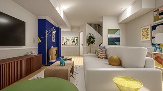Eclectic, Artful Eclectic Playroom by Havenly Interior Designer Ivanna