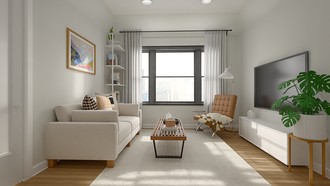 Midcentury Scandi Living Room by Havenly Interior Designer Karina