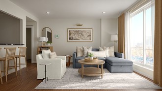Classic, Transitional Living Room by Havenly Interior Designer Meagan