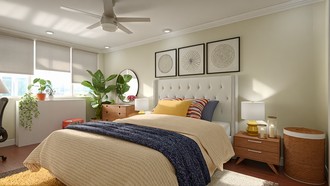 Modern, Eclectic, Midcentury Modern Bedroom by Havenly Interior Designer Shadnaz