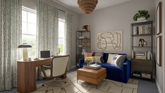 Contemporary, Modern, Midcentury Modern Office by Havenly Interior Designer Maria