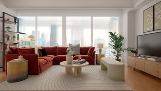 Modern, Glam Living Room by Havenly Interior Designer Valeria