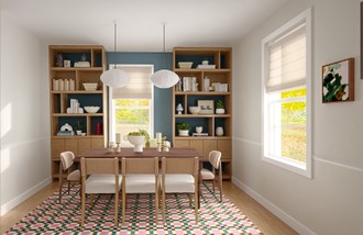 Artful Eclectic Dining Room by Havenly Interior Designer Natalia