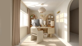 Contemporary, Eclectic, Transitional, Scandinavian, Organic Modern Office by Havenly Interior Designer Gabriela