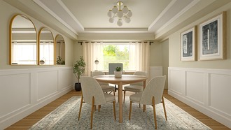 Contemporary, California Cool Dining Room by Havenly Interior Designer Grazia