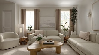 Organic Modern Living Room by Havenly Interior Designer Stephanie