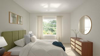 Warm Transitional Bedroom by Havenly Interior Designer Andrea