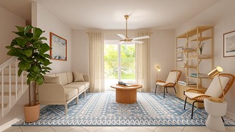 Coastal Living Room by Havenly Interior Designer Gabriela