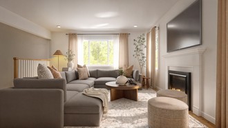 Modern, Transitional Living Room by Havenly Interior Designer Constanza