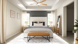 Bohemian, Midcentury Scandi Bedroom by Havenly Interior Designer Hayley