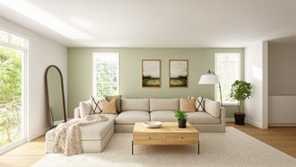 Minimal, Scandinavian, Organic Modern Living Room by Havenly Interior Designer Hayley