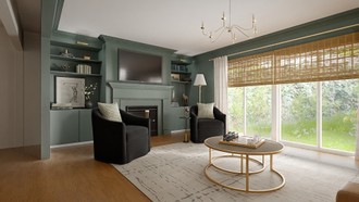 New Classic, Traditional Charm Living Room by Havenly Interior Designer Andrea