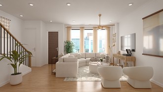 Organic Modern Living Room by Havenly Interior Designer Cecilia