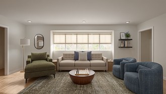 Contemporary, Classic, Coastal Living Room by Havenly Interior Designer Claire