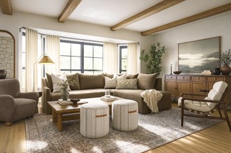 Modern, Traditional, Transitional, Organic Modern, Warm Transitional, New Classic Living Room by Havenly Interior Designer Camila