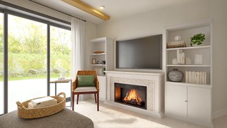 Contemporary, Transitional Living Room by Havenly Interior Designer Constanza