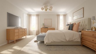 Contemporary Bedroom by Havenly Interior Designer Lilia