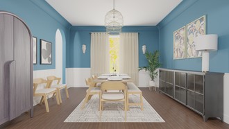 Contemporary, Modern, Coastal Dining Room by Havenly Interior Designer Tatum