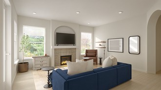 Eclectic, Industrial, Farmhouse, California Cool Living Room by Havenly Interior Designer Jean