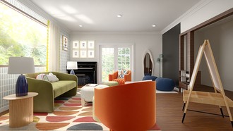 Modern, Classic, Bohemian, Traditional Playroom by Havenly Interior Designer Tracy