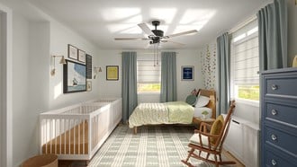 Classic, Coastal, Traditional, Vintage, Preppy Nursery by Havenly Interior Designer Alexis