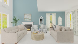 Classic, Coastal, Preppy, California Cool, Classic Coastal, New Classic Living Room by Havenly Interior Designer Tatum
