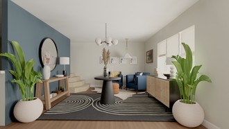 Contemporary, Transitional, Artful Eclectic Entryway by Havenly Interior Designer Gabriela
